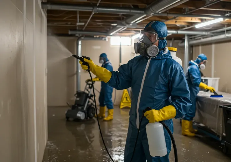 Basement Sanitization and Antimicrobial Treatment process in South Eliot, ME